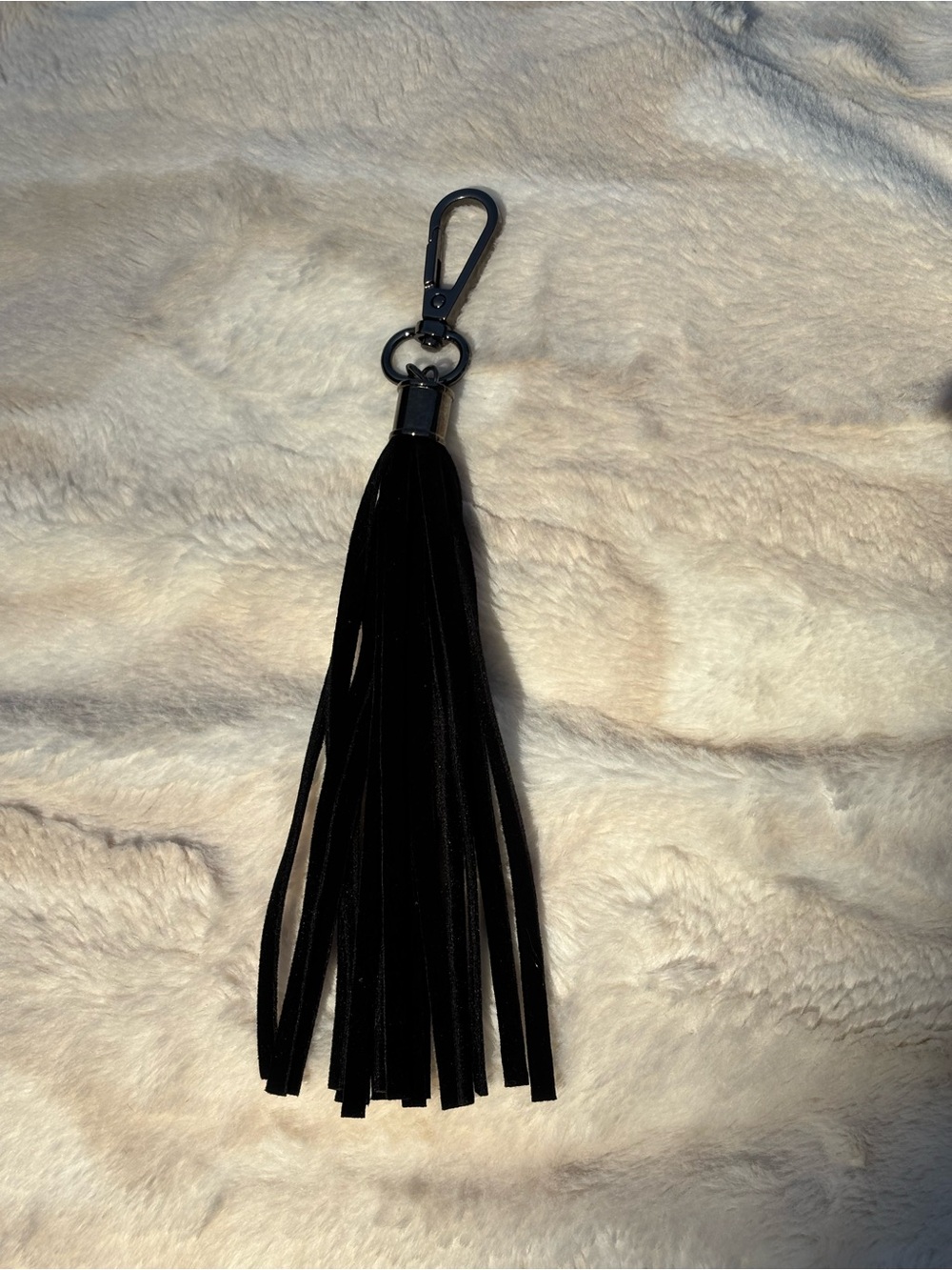 Black Tassel Keychain Clip